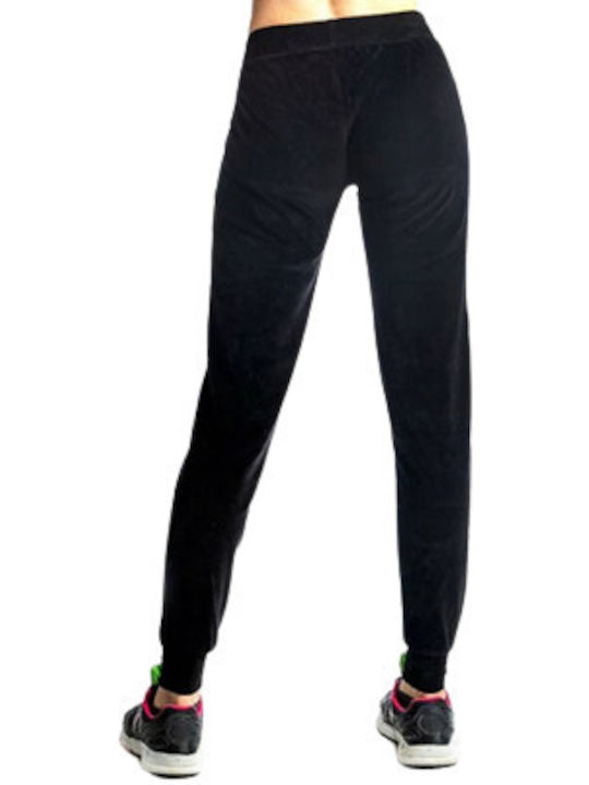 Paco & Co Women's Jogger Sweatpants BLACK Velvet