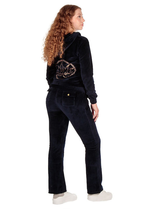 Jogginganzug Samt Dark Blue SET-60600-7 (DBL)