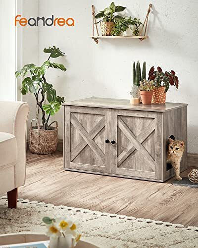 Feandrea Mobilier Toaletă Pisică 80x50cm 1buc