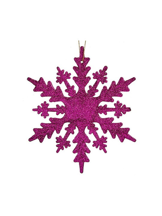 Krist+ Christmas Plastic Snowflake Ornament 15x15cm 24pcs