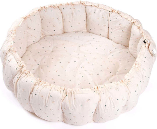 Play&go Kinder Spielmatte aus Stoff Beige 130x130cm 1Stück