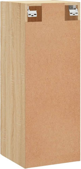 Dulap Suspendat pentru Sufragerie din Placă Aglomerată, Stejar Sonoma, 34.5x34x90cm