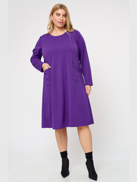 Jucita Midi Kleid purple