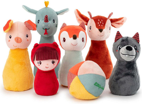 Lilliputiens Bowling Forest Animals made of Fabric