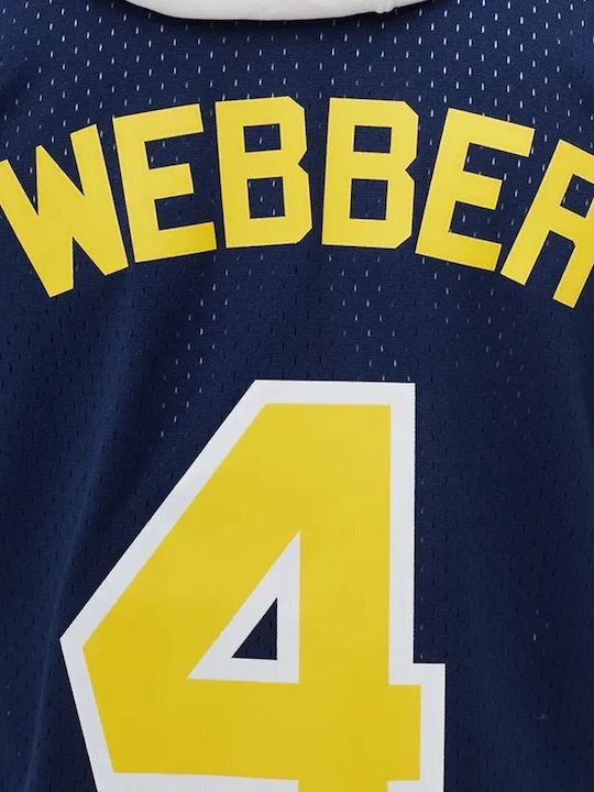NCAA Michigan Chris Webber Ανδρική Φανέλα Εμφάνισης Μπάσκετ