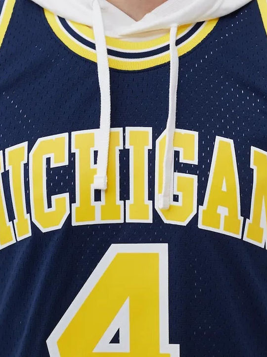 NCAA Michigan Chris Webber Ανδρική Φανέλα Εμφάνισης Μπάσκετ