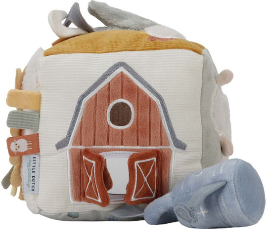 Little Dutch Activity Cube Little Farm made of Fabric with Sounds for 0++ Months