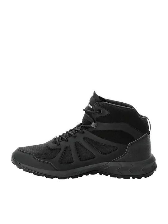 Jack Wolfskin Woodland 2 Încălțăminte De Drumeție Pentru Bărbați Neagră Jack Wolfskin Woodland 2 Încălțăminte De Drumeție Pentru Bărbați Neagră