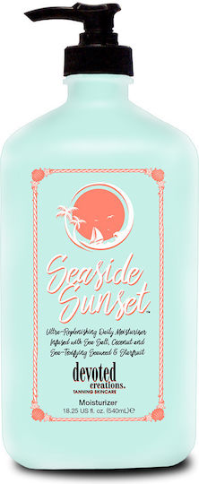 Devoted Creations Seaside Sunset Moisturizing Cream Body with Aloe Vera for Dry/Very Dry Skin 540ml
