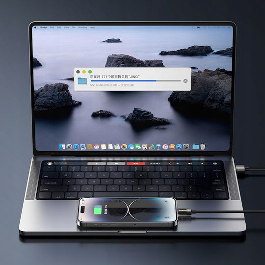 Mcdodo LED USB-C to Lightning Cable 36W Μαύρο 1m CA-3160