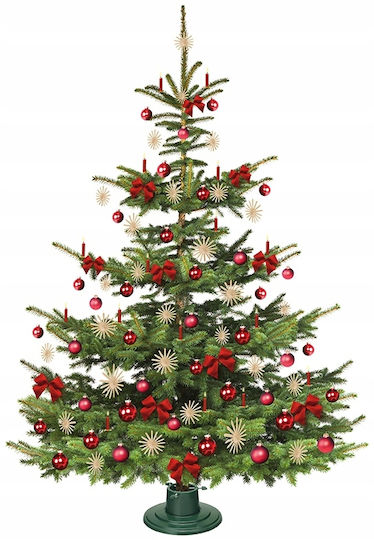 Weihnachtsbaumständer Kunststoff Silber Ψάθινη Φ39.5εκ.