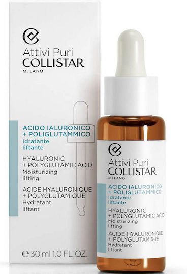 Collistar Milano Attivi Puri Salicylic Acid & Succinic Acid Serum Moisturizing Serum Face with Salicylic Acid for Detoxification & Revitalization 30ml