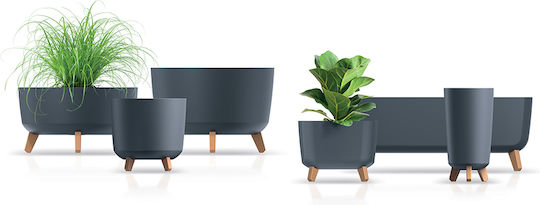 Prosperplast Gracia Case Саксия Пластмаса Въглени 390x195см.