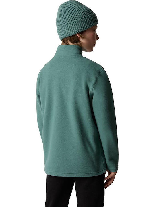 Kids' Shirt Long Sleeve Turquoise GLACIER 1/4 ZIP