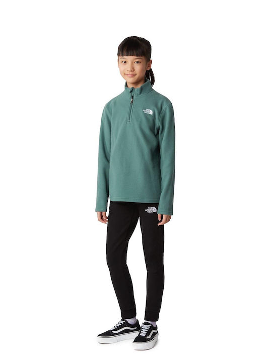Kids' Shirt Long Sleeve Turquoise GLACIER 1/4 ZIP