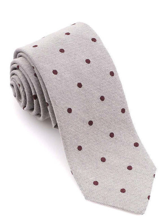 Portobello's Wool Men's Tie Printed Gray