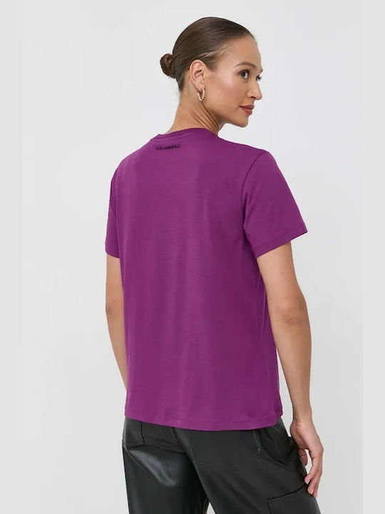 Karl Lagerfeld Damen T-shirt Purple