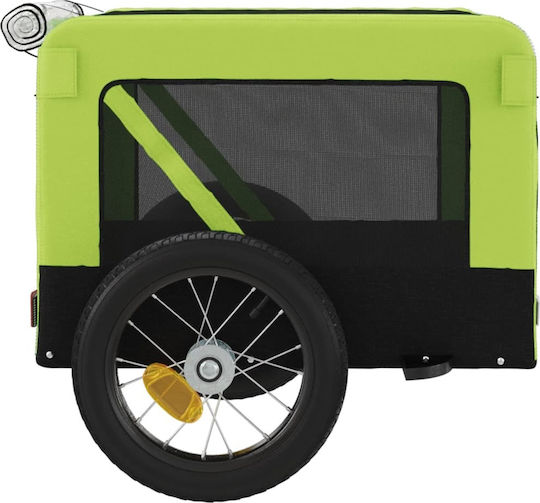 vidaXL Dog Carrying Green Stroller for 30kg Pets L120xW54.5xH53cm