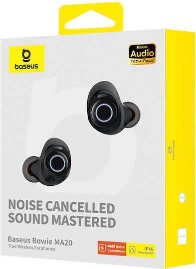 Baseus MA20 In ear Bluetooth хендсфри Слушалки с Устойчивост на Пот и Кутийка за Зареждане Черен