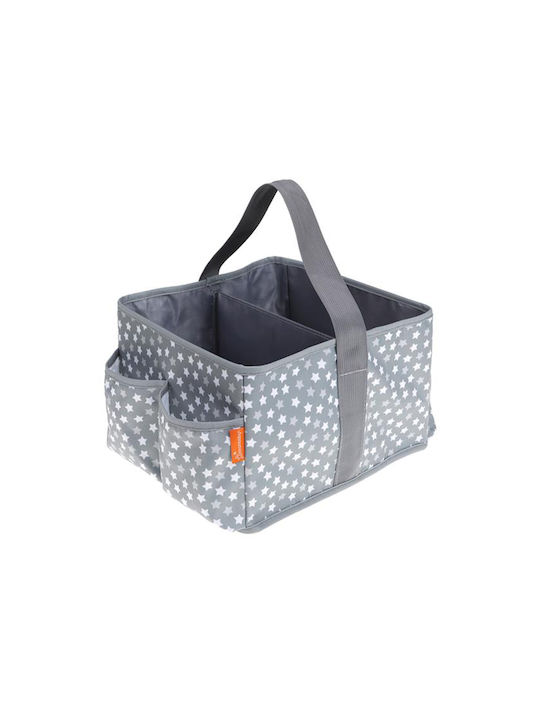 Dreambaby Kinderzimmer-Aufbewahrungskörbe Kosmetik Stars Grau