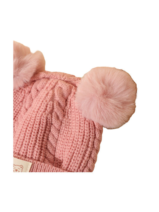 TakTakBaby Kids Beanie Knitted Pink