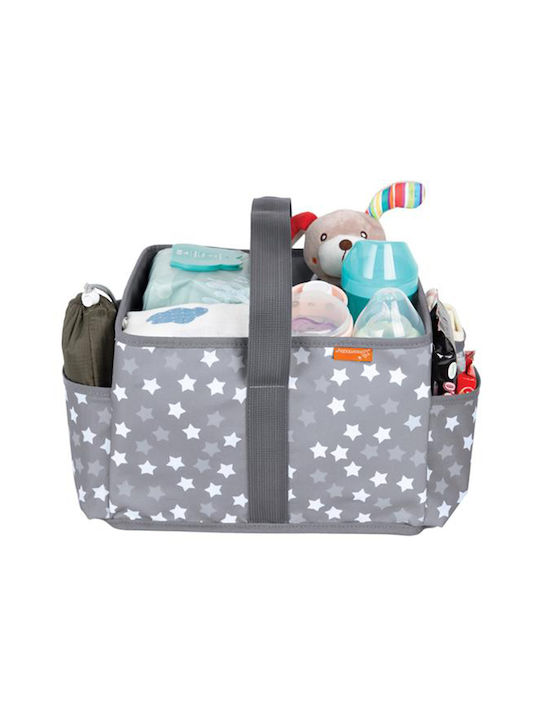 Dreambaby Kinderzimmer-Aufbewahrungskörbe Kosmetik Stars Grau
