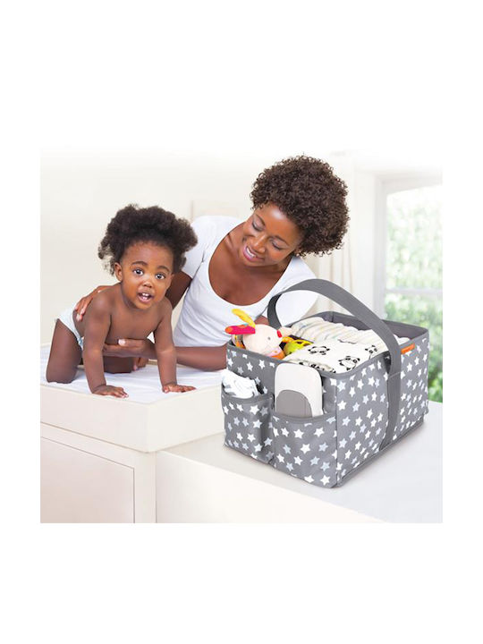 Dreambaby Kinderzimmer-Aufbewahrungskörbe Kosmetik Stars Grau
