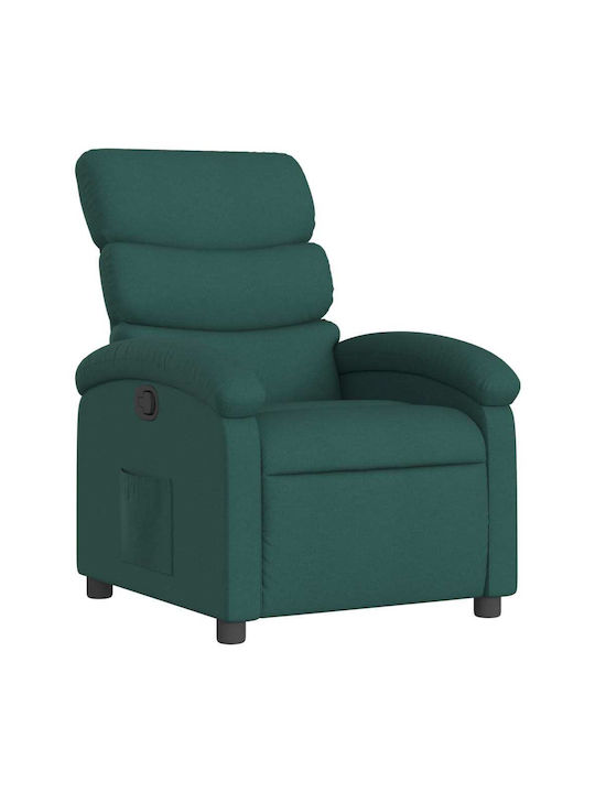 Πολυθρόνα Relax με Υποπόδιο Σκούρο Πράσινο 70x92x99.5cm