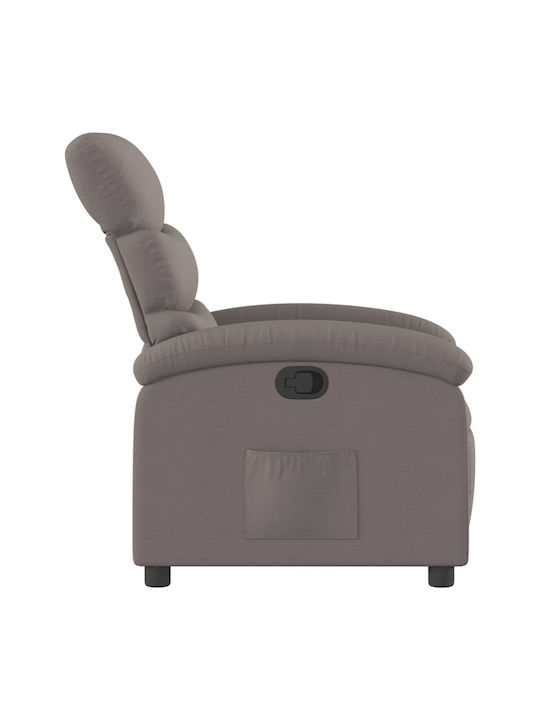 Fotoliu Relax cu Puf Taupe 70x92x99.5cm