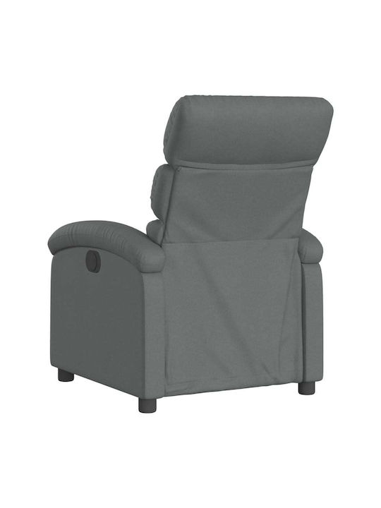 Relax Armchair with Footstool Dark Grey 70x92x99.5cm