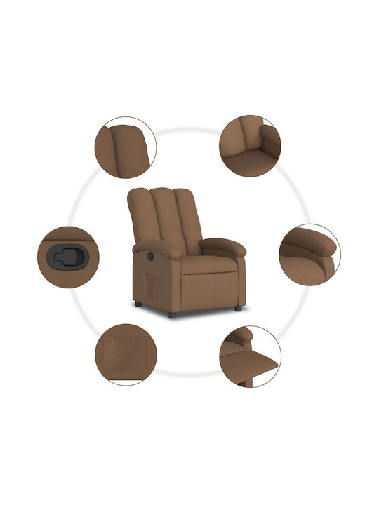 Relaxsessel mit Fußhocker Coffee 70x93x101cm