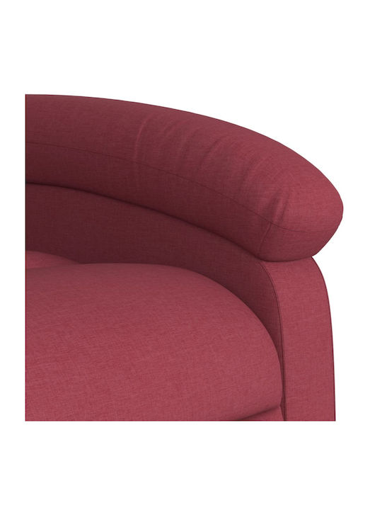 Relaxsessel mit Fußhocker Bordeaux 70x93x101cm