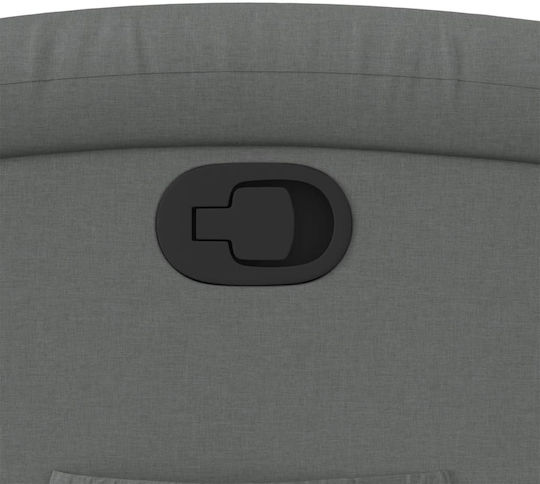 Relaxsessel mit Fußhocker Dark Grey 70x93x101cm