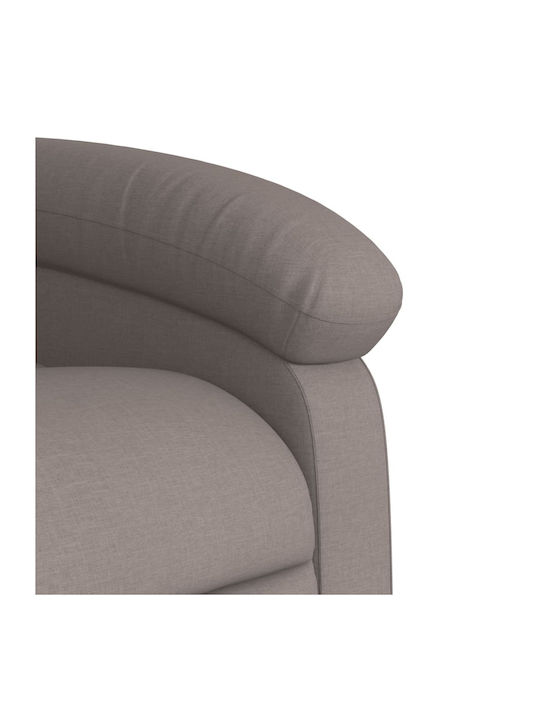 Fotoliu Relax cu Puf Taupe 70x92x99.5cm