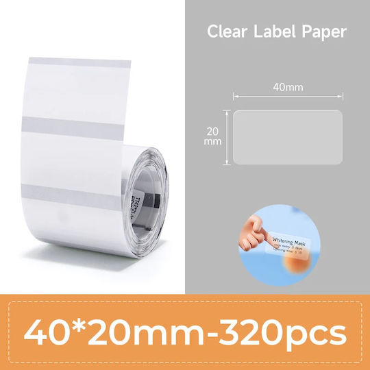 Self-Adhesive Label Rolls for Label Printer 40x20mm 320pcs