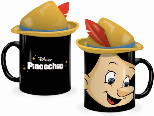 Half Moon Bay Disney - Pinocchio Cană Ceramică Neagră 500ml