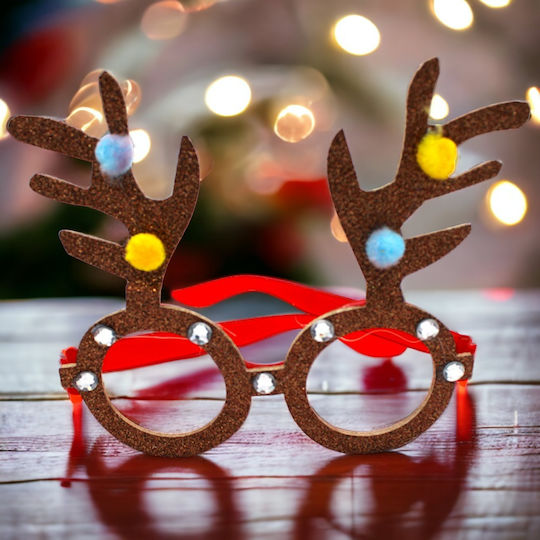 Weihnachts-Brillen mit Muster Rentier