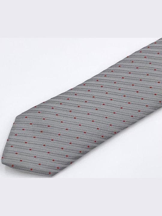 Pako Lorente Men's Tie Synthetic Monochrome in Gray Color