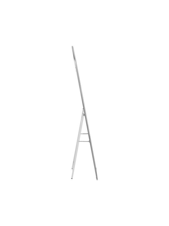 Freebox Boden- oder Standspiegel Gewölbt mit Silber Aluminium Rahmen 160x40cm