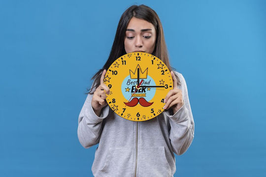 Koupakoupa Wooden Wall Clock Ø20cm