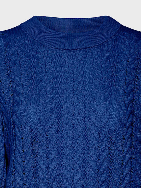 Vero Moda Women's Long Sleeve Sweater Cotton Blue