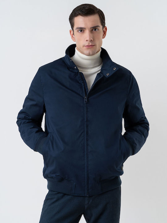 Fynch Hatton Herren Winter Jacke Lässig Dark Navy