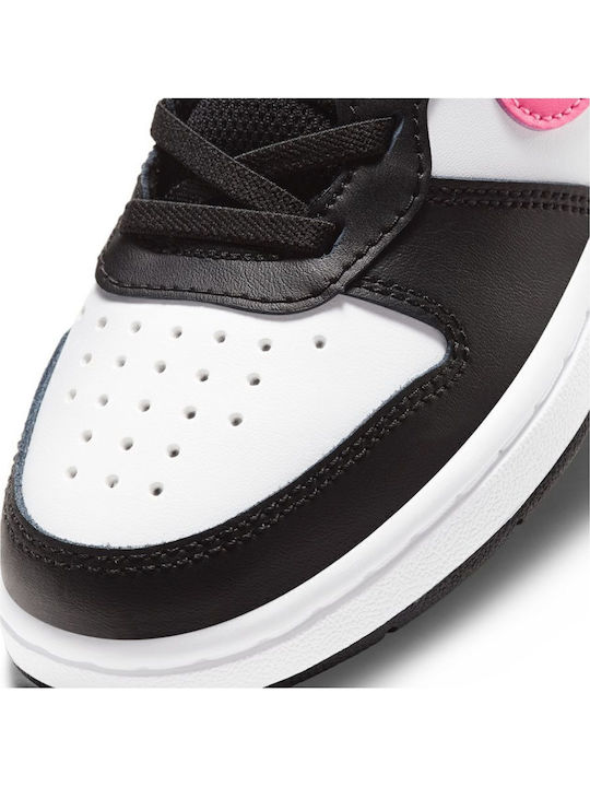 Court Borough Mid 2 Kids Sneakers High With Hoop & Loop Closure Black