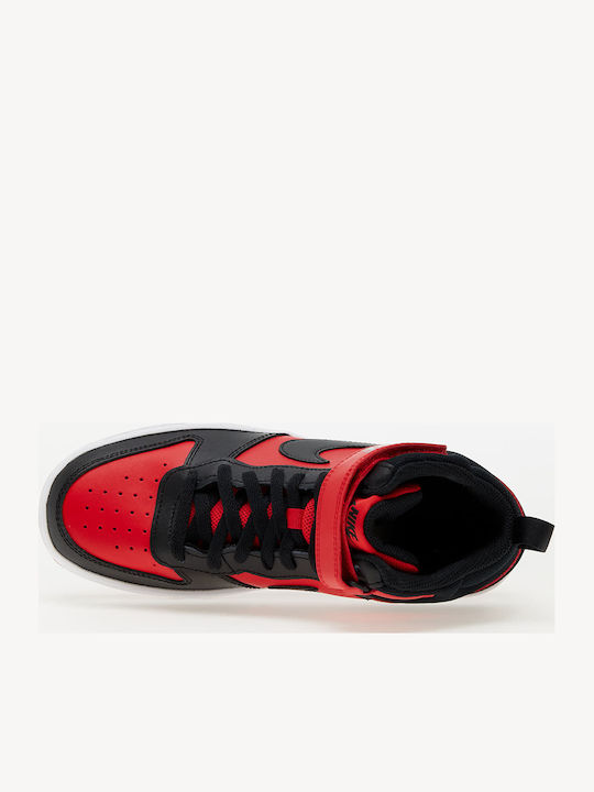 Court Borough Mid 2 Παιδικά Sneakers High με Σκρατς Κόκκινα CD7782-602