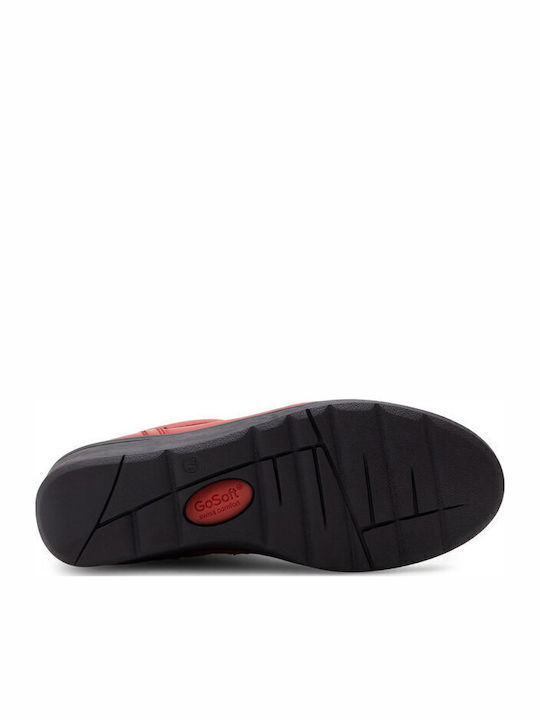 Stiefeletten Damen Rot