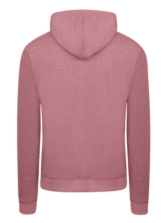 Prince Oliver Herren Sweatshirt mit Kapuze und Taschen Pink