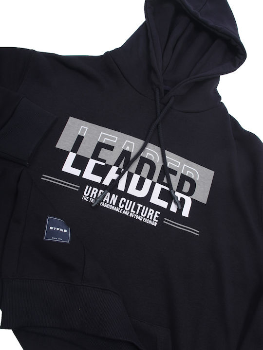 Sweatshirt with Hood Blue
