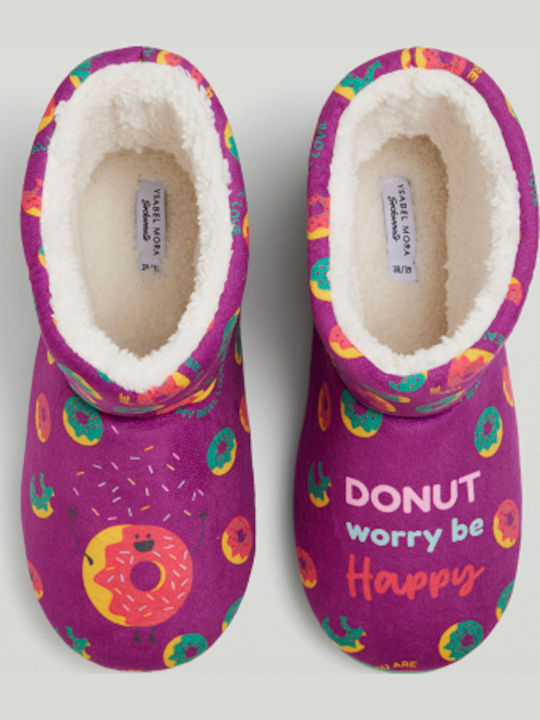 Winter Women's Slippers Purple