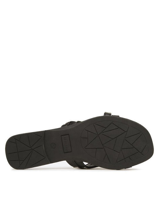 Flache Sandalen für Damen in Schwarz Farbe