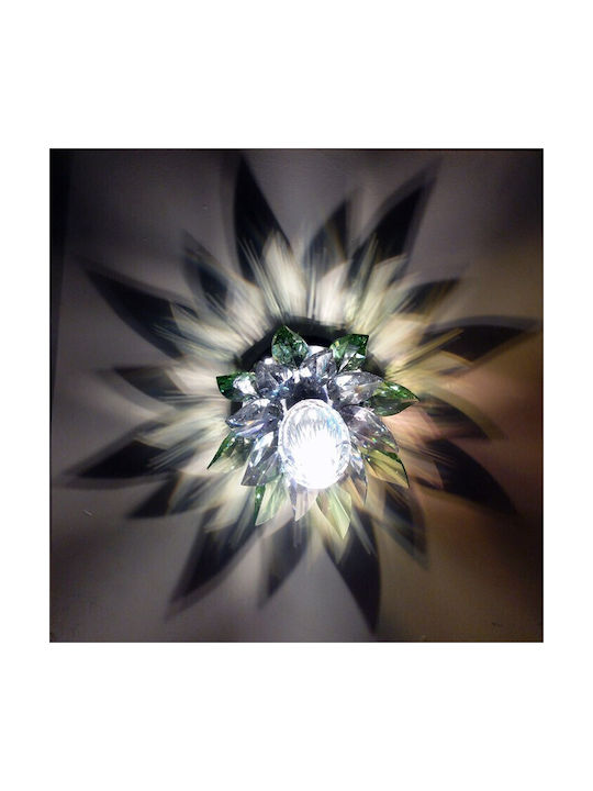 DITS Lighting kristallin Einbau Spot 2x2cm. 1Stück